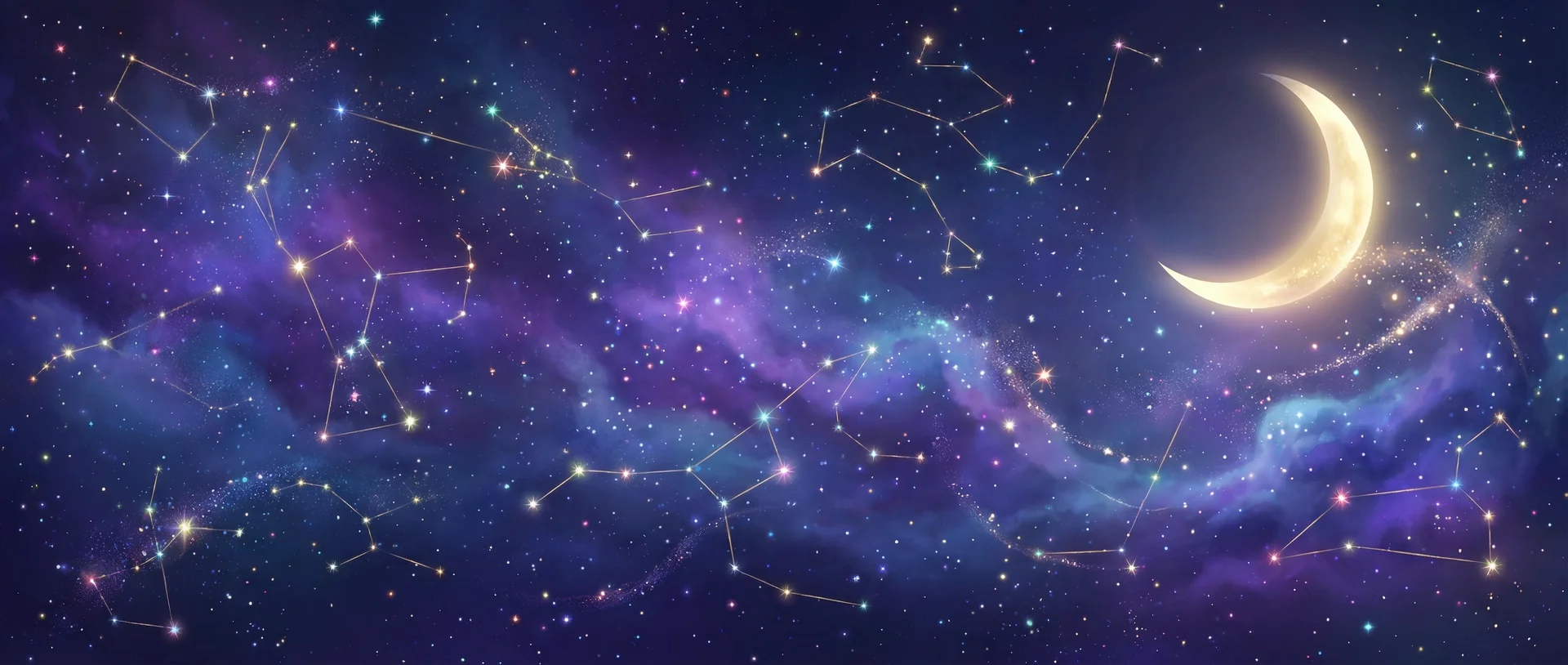 星空背景 - 电光冷雾 | 每日星座运势与塔罗占卜